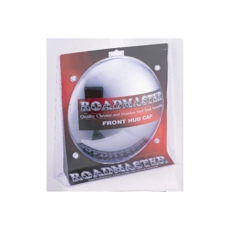 Roadmaster Hubcap, Wheel, Front, Chrome, W/ 6 Multi-Notch Cutout And 3/4 Lip, 8-23/32, Display Pack 6 205CD